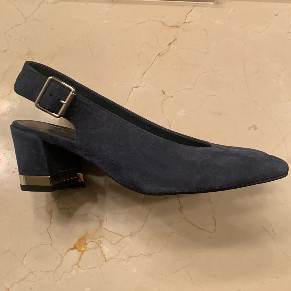 Stuart Weitzman Lamellamid sling back heel